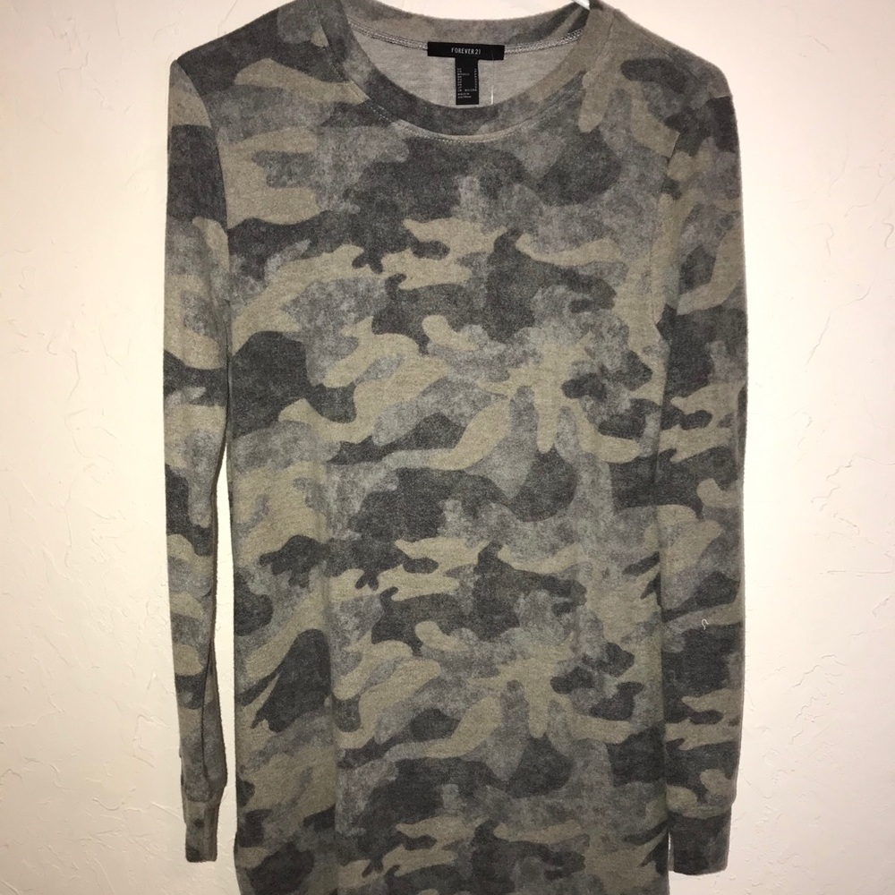 camo tshirt dress